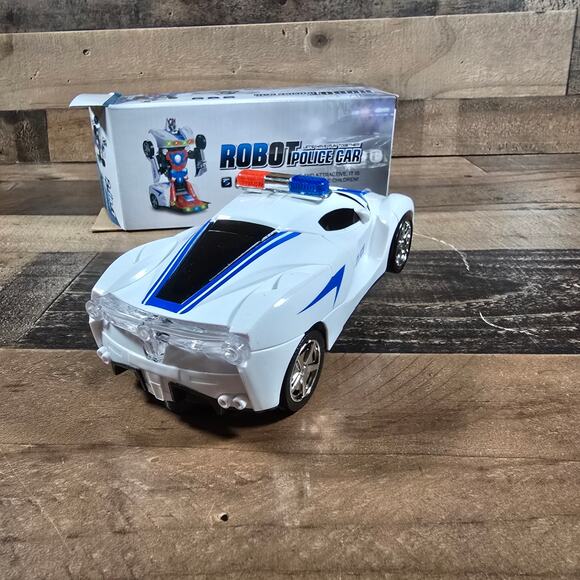 Transformer Robot Police Car w/ Lights & Sounds - Picture 2 of 10